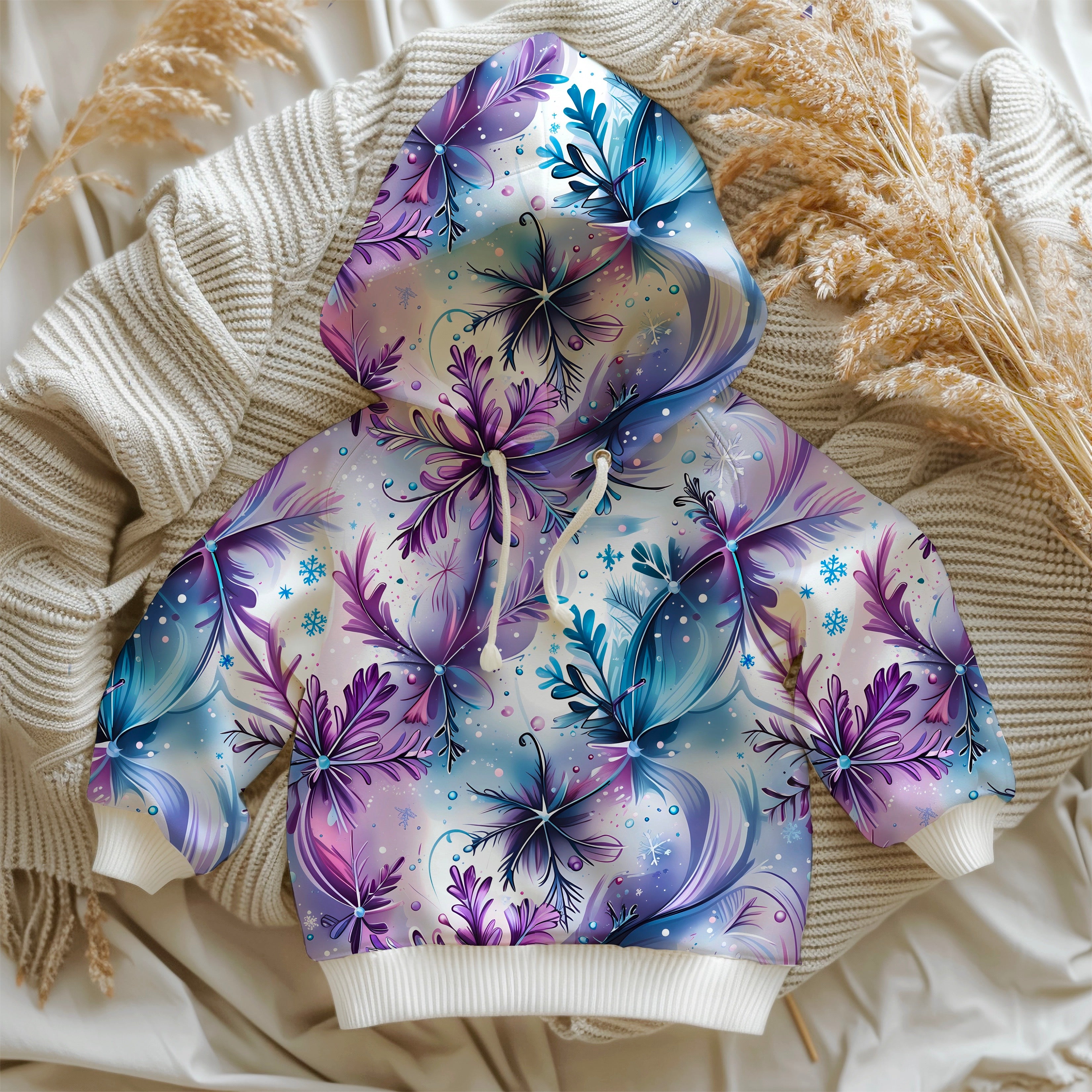 Lila Winter Flocken Neue Vorbestellung